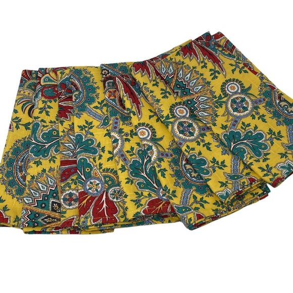 Dransfield & Ross Set of 8 Linen Dinner Napkins - Picture 1 of 7